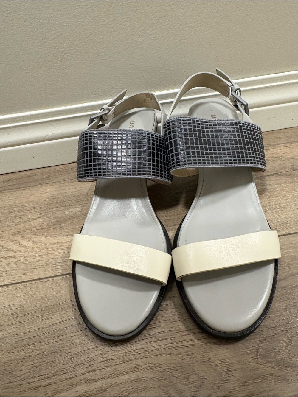 United Nude Designer Geometric Sandals EU 41 / US Women’s 10–10.5 Black Cream